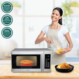 Croma 20L Solo Microwave Oven with Temperature Sensor (Grey)