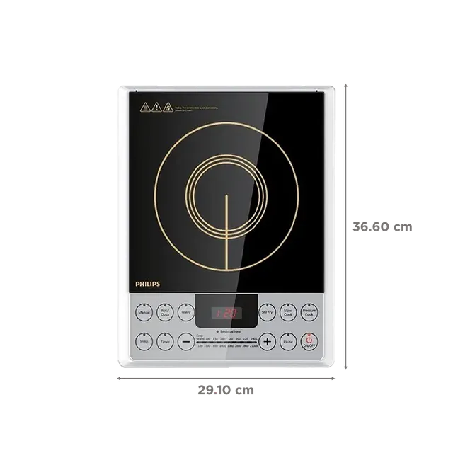 PHILIPS Daily Collection 2100W Induction Cooktop with 8 Power Settings