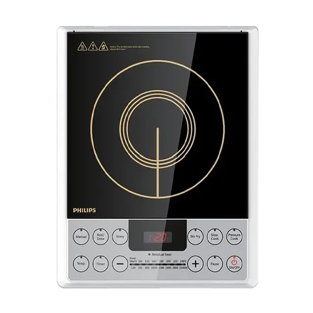 PHILIPS Daily Collection 2100W Induction Cooktop with 8 Power Settings