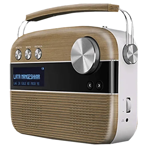 SAREGAMA Carvaan 6W Portable Bluetooth Speaker (5 Hours Playtime, Oakwood Brown)