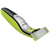 PHILIPS OneBlade Rechargeable Cordless Shaver for Face for Men (60min Runtime, Unique OneBlade Technology, Lime Green & Charcoal Grey)