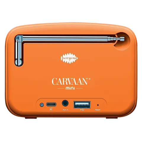 SAREGAMA Carvaan Mini Bhagavad Gita 5W Portable Bluetooth Speaker (5 Hours Playtime, 2.1 Channel, Orange)