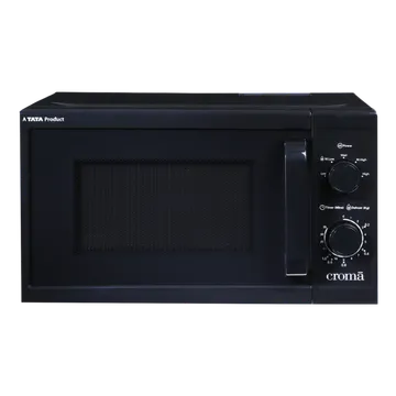 Croma M20 20L Solo Microwave Oven with Temperature Sensor (Black)