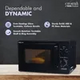 Croma M20 20L Solo Microwave Oven with Temperature Sensor (Black)