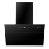 FABER ZENITH FL SC AC BK 60cm 1350m3/hr Ducted Auto Clean Wall Mounted Chimney with Touch Control (Black)