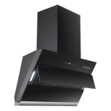 FABER ZENITH FL SC AC BK 60cm 1350m3/hr Ducted Auto Clean Wall Mounted Chimney with Touch Control (Black)