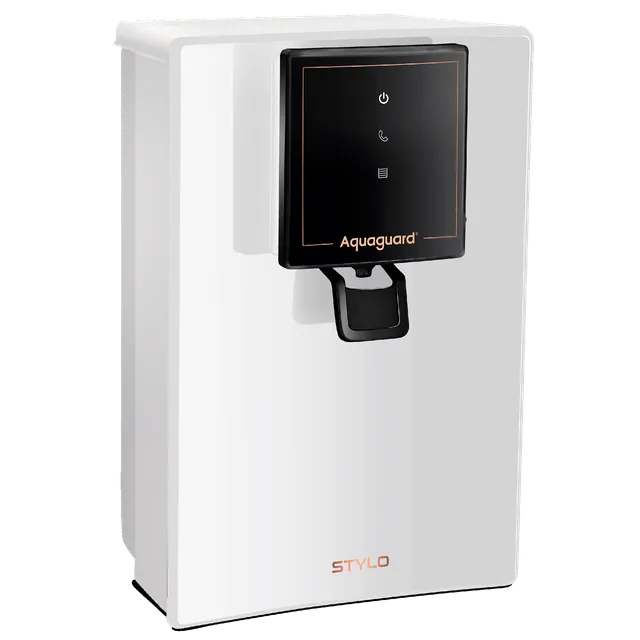 Aquaguard Stylo 6L RO + UV + MTDS Smart Water Purifier with Active Copper Zinc Booster Technology (White)