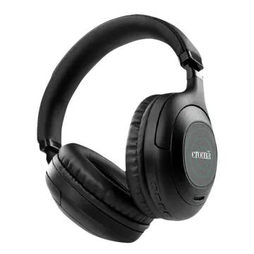 Croma Bluetooth Headphone with Mic (Up to 16 Hours Playback, On Ear, Black)