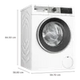 BOSCH 10 kg 5 Star Fully Automatic Front Load Washing Machine (Series 6, WGA254A0IN, EcoSilence Drive, White)