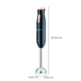 BAJAJ 300 Watt Hand Blender (Silent DC Motor, Black)