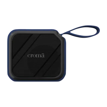 Croma 8W Portable Bluetooth Speaker (Water Resistant, Rich Bass, Stereo Channel, Blue)