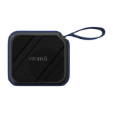 Croma 8W Portable Bluetooth Speaker (Water Resistant, Rich Bass, Stereo Channel, Blue)