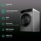 Toshiba 9 kg Fully Automatic Front Load Washing Machine (TW-BJ100M4, Silver)