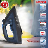 Tefal Steam Essential 1200 Watts 150ml Steam Iron Anti-Calc Feature, FV1028O1