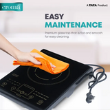 Croma 2000W Induction Cooktop with 5 Preset Menus