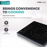 Croma 2000W Induction Cooktop with 5 Preset Menus