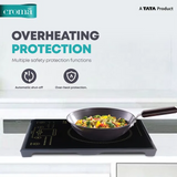 Croma 2000W Induction Cooktop with 5 Preset Menus