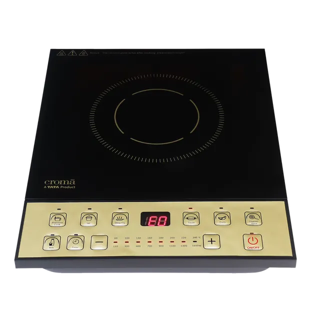 Croma 1600W Induction Cooktop with 7 Preset Menus