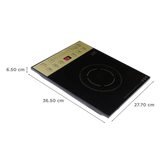 Croma 1600W Induction Cooktop with 7 Preset Menus