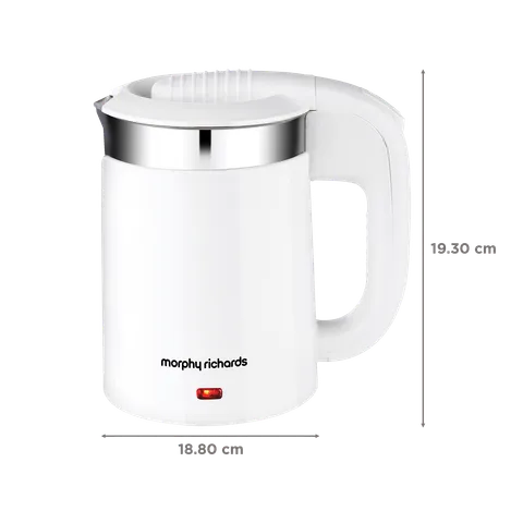 Morphy richards Luxe Beauty 700 Watt 0.5 Litre Electric Kettle with Auto Shut Off (White)