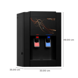 Aquaguard Blaze Slim 3.9L RO + UV + MTDS Hot & Cold Smart Water Purifier with Active Copper Zinc Booster Tech and 7 Stage Purification (Deep Black)