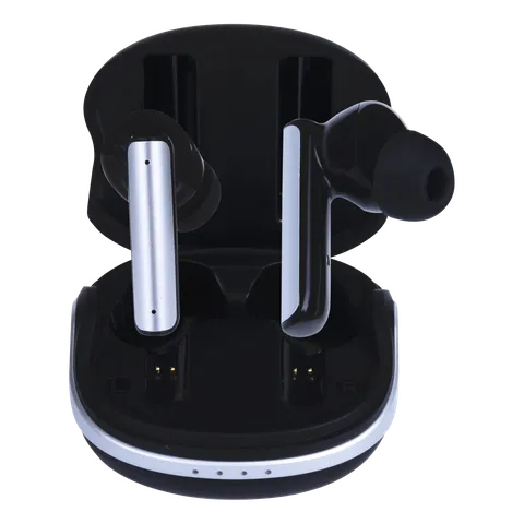 Croma TWS Earbuds with Active Noise Cancellation (IPX5 Water Resistant, Fast Charging Support, Black and Grey)