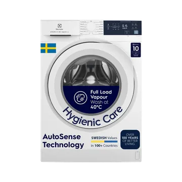 Electrolux 7.5 Kg 5 Star Fully Automatic Front Load Washing Machine (UltimateCare 300, EWF7524D3WB, HygienicCare, White)