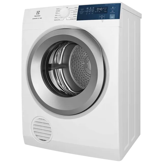 Electrolux 8.5 Kg Fully Automatic Front Load Dryer (UltimateCare 300, EDV854J3WB, ReverseTumbling, White)