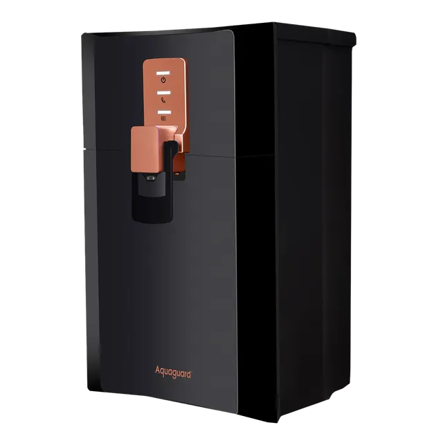 Aquaguard Superio 5L RO + UV + MTDS + SS Smart Water Purifier with Active Copper Zinc Booster Tech and 7 Stage Purification (Black/Metallic Copper)