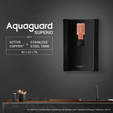 Aquaguard Superio 6L UV + UF Water Purifier with Mineral Guard Technology (Black/Metallic Copper)