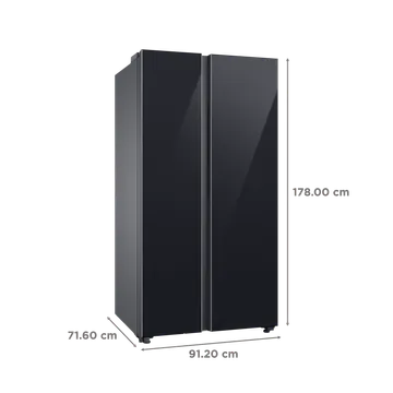 SAMSUNG SBS 653L RS76CB81A333HL CHBLK 3S