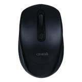 Croma Wireless Optical Mouse (Variable DPI Up to 1600, Compact & Lightweight Design, Black)