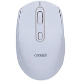 Croma Optical Wireless Mouse (1600 DPI, White)