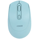 Croma Wireless Optical Mouse (1600 DPI, Compact & Lightweight Design, Blue)