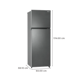 Panasonic Prime 338 Litres 3 Star Frost Free Double Door Convertible Refrigerator (Model: NR-TG357CVHN, Electric Grey)