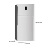 Electrolux UltimateTaste 500 537 Litres 1 Star Frost Free Double Door Refrigerator with Door Alarm (ETE5700C-A, Arctic Silver Steel)