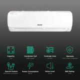 VOLTAS Vertis Elite 5 in 1 Convertible 1 Ton 3 Star Inverter Split AC with 4-Way Swing (2023 Model, Copper Condenser, 123V Vertis Elite Marvel)