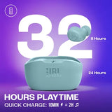 JBL Wave Buds TWS Earbuds (Water Resistant, Upto 32 Hours Playback, Mint)