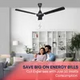 Croma ECO 2 1200mm 3 Blade Copper Motor Ceiling Fan (Energy Efficient, Dark Coffee)