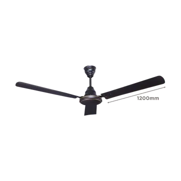 Croma ECO 2 1200mm 3 Blade Copper Motor Ceiling Fan (Energy Efficient, Dark Coffee)