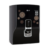 LG PuriCare 8L RO + UV Water Purifier with Mineral Booster (Black with Regal Pattern)