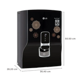 LG PuriCare 8L RO + UV Water Purifier with Mineral Booster (Black with Regal Pattern)