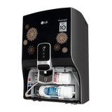 LG PuriCare 8L RO + UV Water Purifier with Mineral Booster (Black with Regal Pattern)