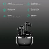 boAt Nirvana Ion TWS Earbuds with Environmental Noise Cancellation (IPX4 Water Resistant, 120 Hours Playback, Charcoal Black)