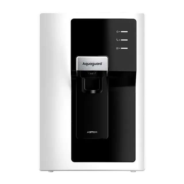 Aquaguard Astor 6.2L RO + UV + MTDS + Alkaline Smart Water Purifier with 9 Stage Purification (Black & White)