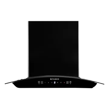 FABER SUNNY IN HC SC FL LG 60cm 1200m3/hr Ducted Auto Clean Wall Mounted Chimney with Touch & Gesture Control (Black)