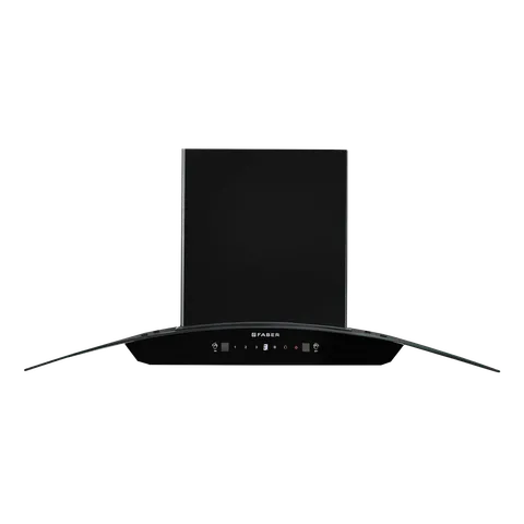 FABER SUNNY IN HC SC FL LG 90cm 1200m3/hr Ducted Auto Clean Wall Mounted Chimney with Touch & Gesture Control (Black)