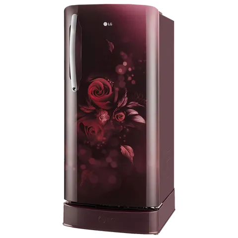 LG 201 Litres 5 Star Direct Cool Single Door Refrigerator (Model: GL-D211HSEZ, Scarlet Euphoria)