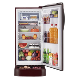 LG 201 Litres 5 Star Direct Cool Single Door Refrigerator (Model: GL-D211HSEZ, Scarlet Euphoria)