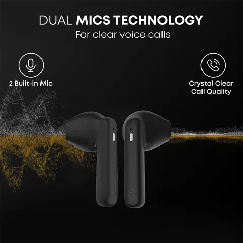 Croma TWS Earbuds (Fast Charging, Black and Grey)